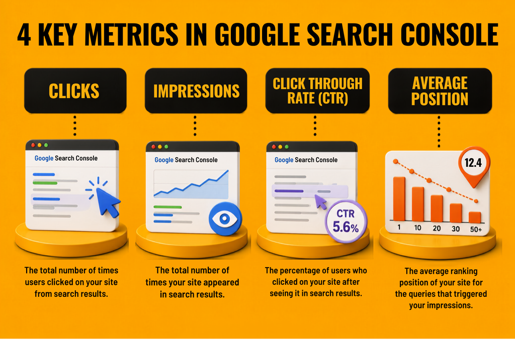 4 Key Metrics in Google Search Console